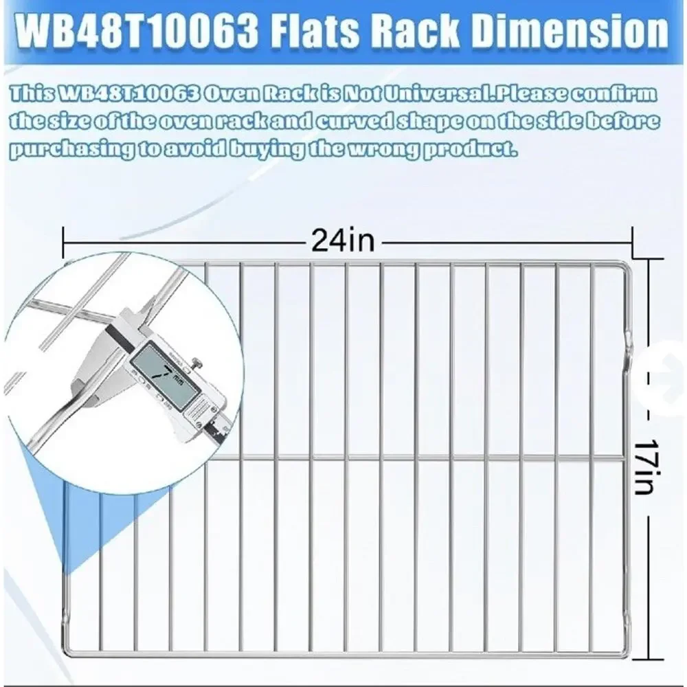 WB48T10063 Oven Rack for GE Profile/GE Oven, 304 Stainless Steel Baking Racks